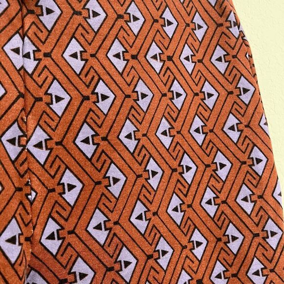 Anthropologie Jonie Purple Brown Printed Knit Flared Pants Women's Size Small - Picture 7 of 7